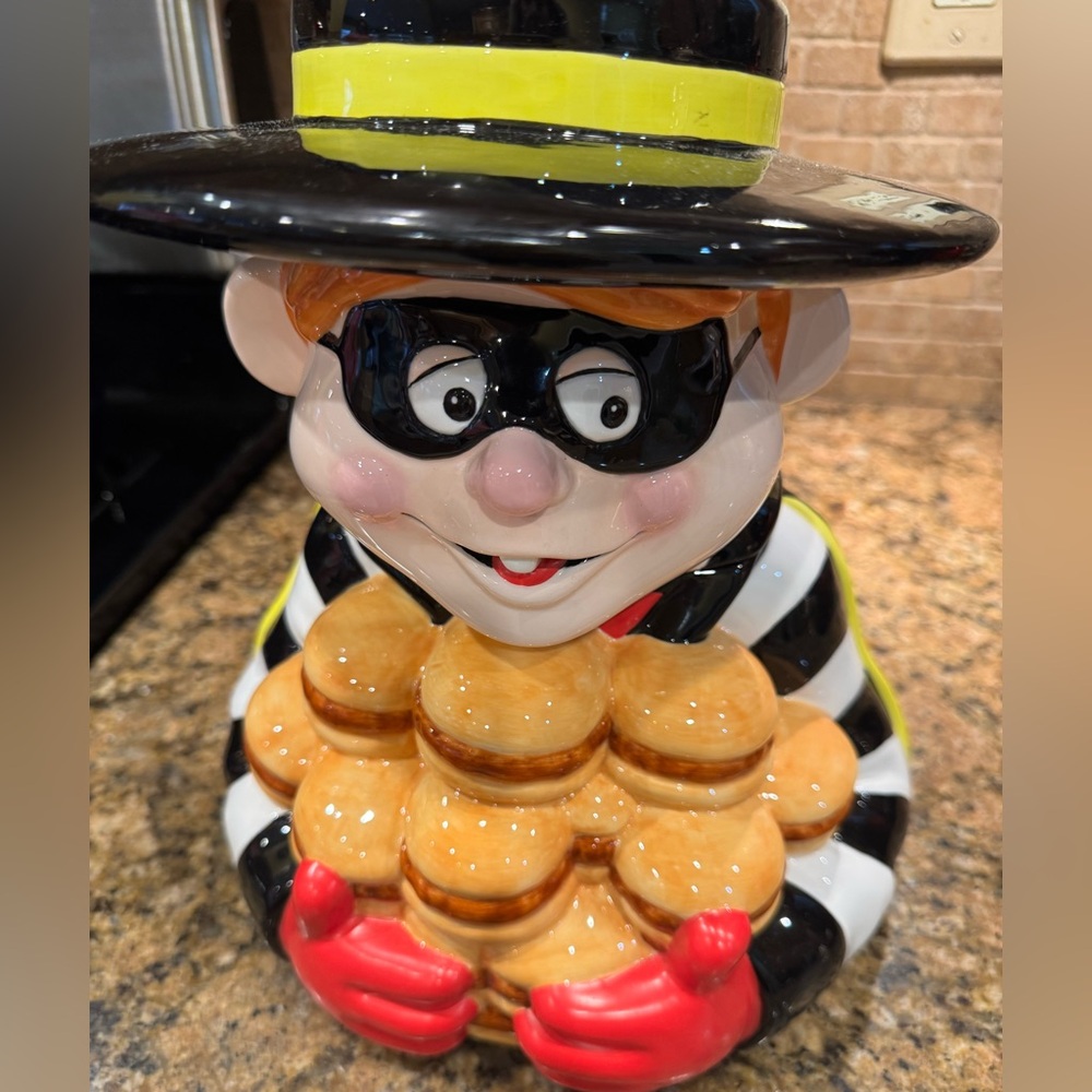 Vintage Ronald McDonald Hamburglar Collection Cookie Jar By Treasure Craft 1997